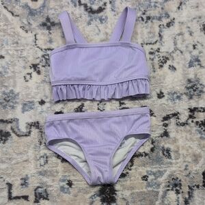 Toddler Girl 2-Piece Lavender Ruffle Bikini Swimsuit | Size 3T | Target Brand